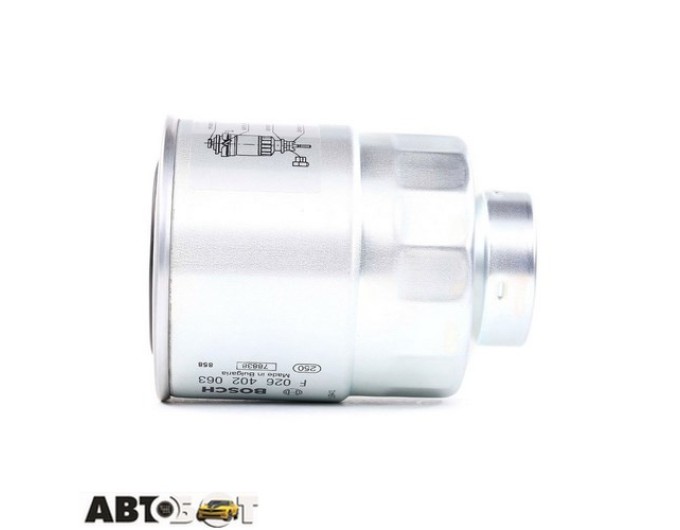 Топливный фильтр Bosch F 026 402 063, цена: 916 грн.