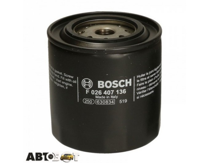 Масляный фильтр Bosch F 026 407 136, цена: 430 грн.