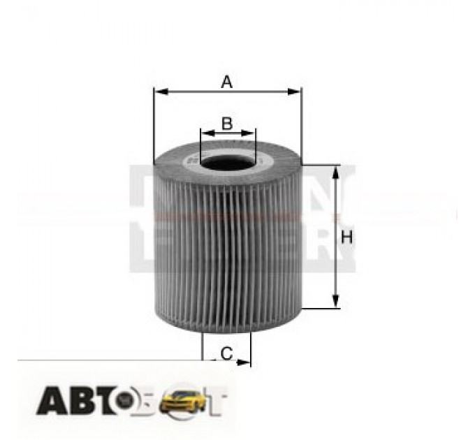 Масляный фильтр MANN HU 7019 z, цена: 338 грн.