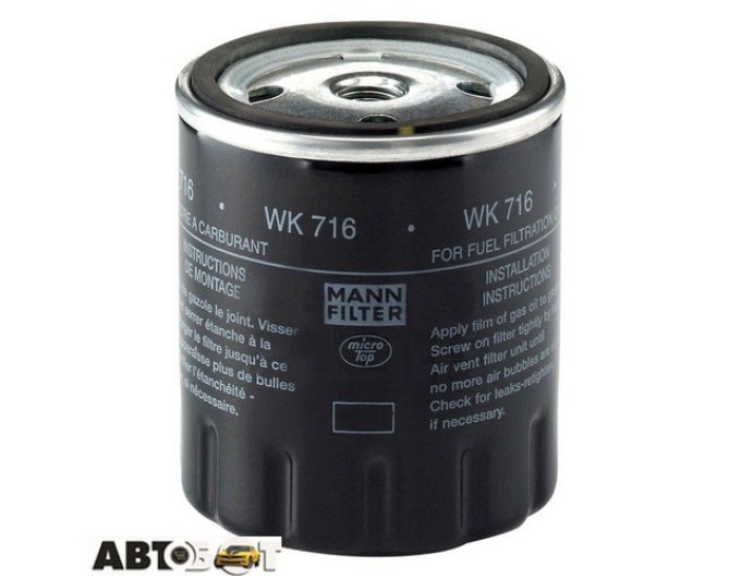 Топливный фильтр MANN WK 716, цена: 542 грн.