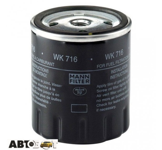 Топливный фильтр MANN WK 716, цена: 375 грн.