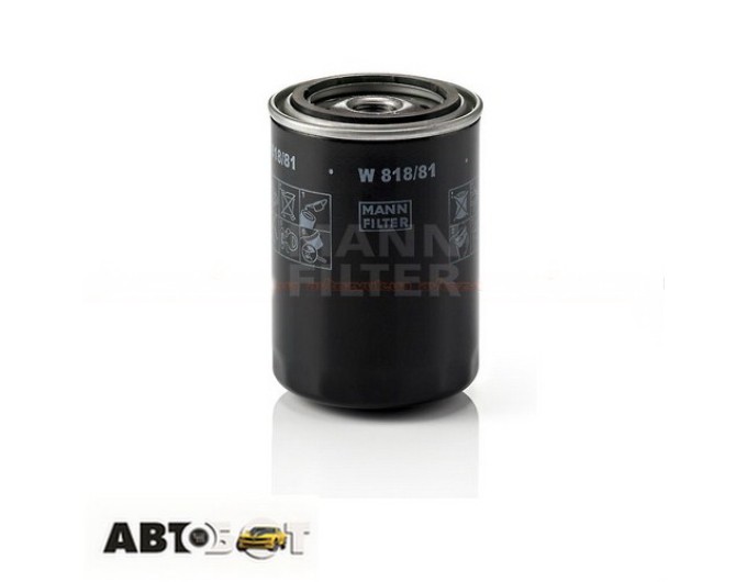 Фільтр оливи MANN W 818/81, ціна: 746 грн.