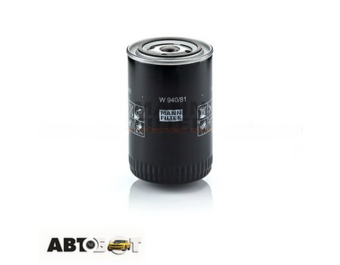 Фільтр оливи MANN W 940/81, ціна: 730 грн.