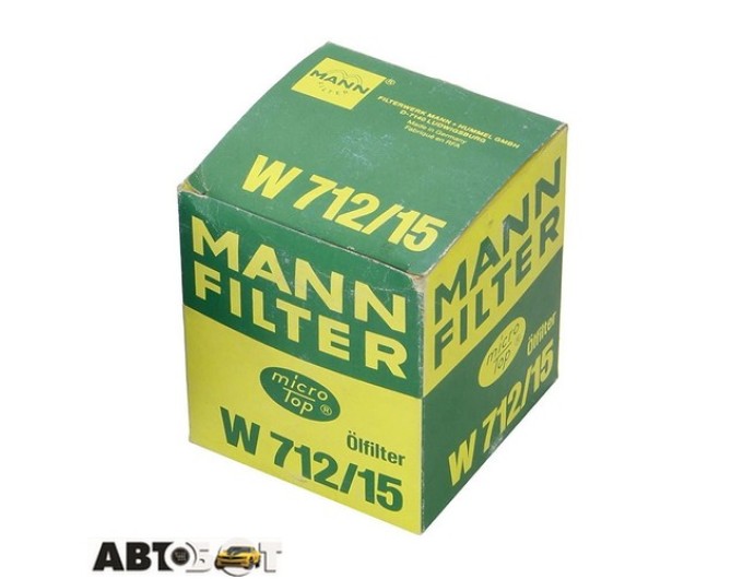 Фільтр оливи MANN W 712/15, ціна: 589 грн.
