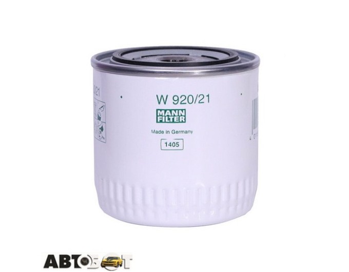 Фільтр оливи MANN W 920/21, ціна: 393 грн.