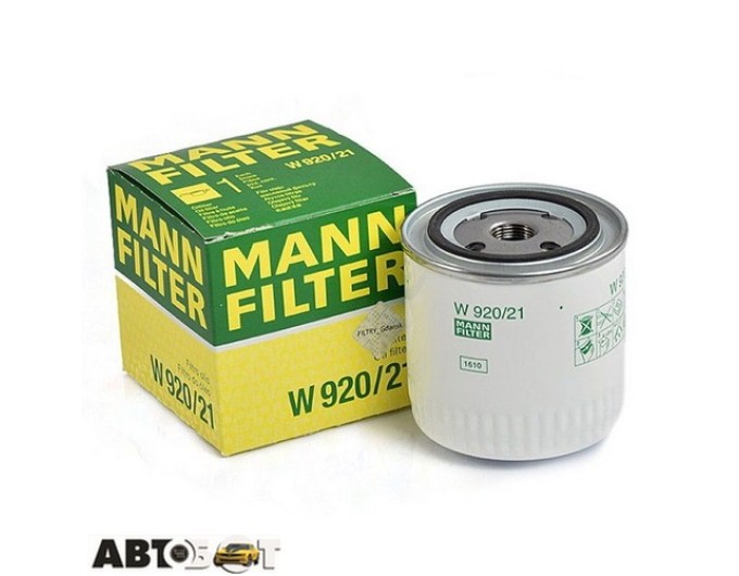 Фільтр оливи MANN W 920/21, ціна: 393 грн.