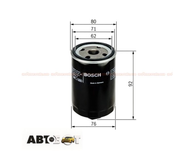 Масляный фильтр Bosch 0 451 103 318, цена: 292 грн.