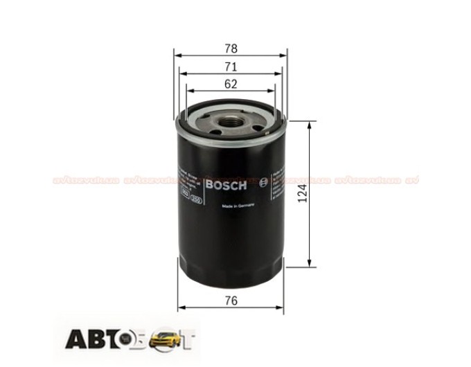 Масляный фильтр Bosch 0 451 103 340, цена: 309 грн.