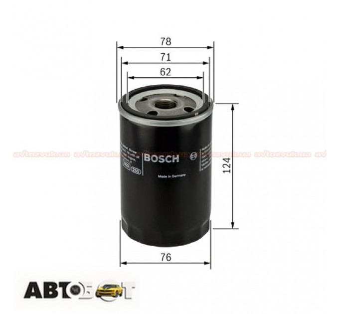 Масляный фильтр Bosch 0 451 103 340, цена: 236 грн.