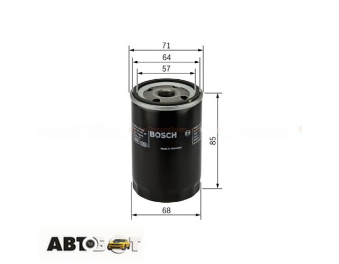 Масляный фильтр Bosch 0 451 103 372, цена: 362 грн.
