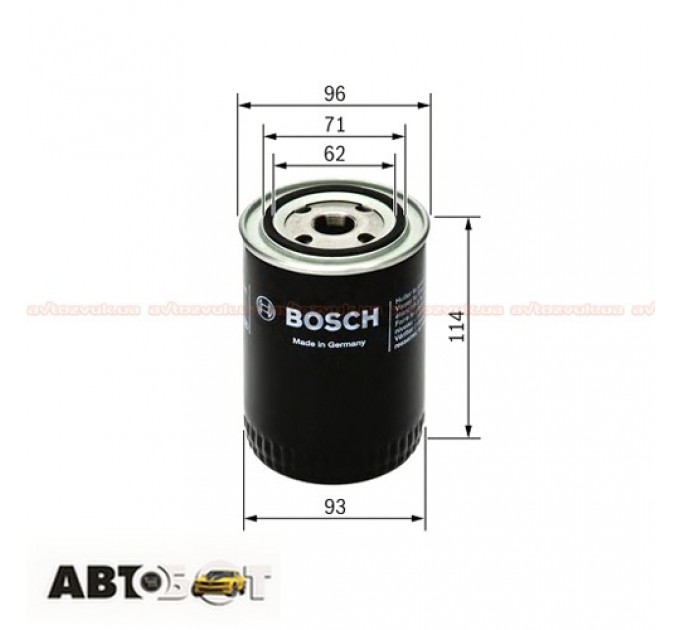 Фільтр оливи Bosch 0 451 104 014, ціна: 279 грн.