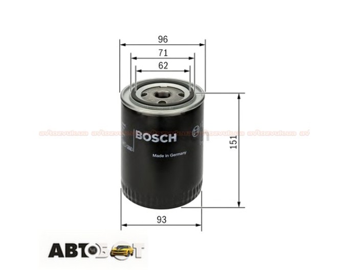 Масляный фильтр Bosch 0 451 203 012, цена: 326 грн.