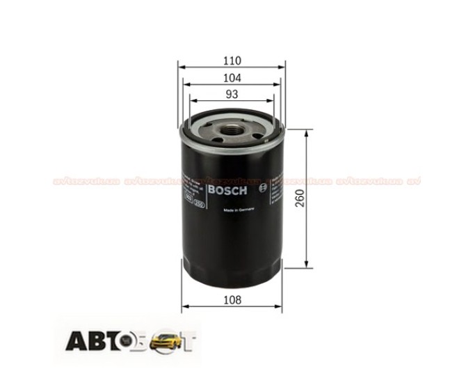 Масляный фильтр Bosch 0 451 300 003, цена: 852 грн.