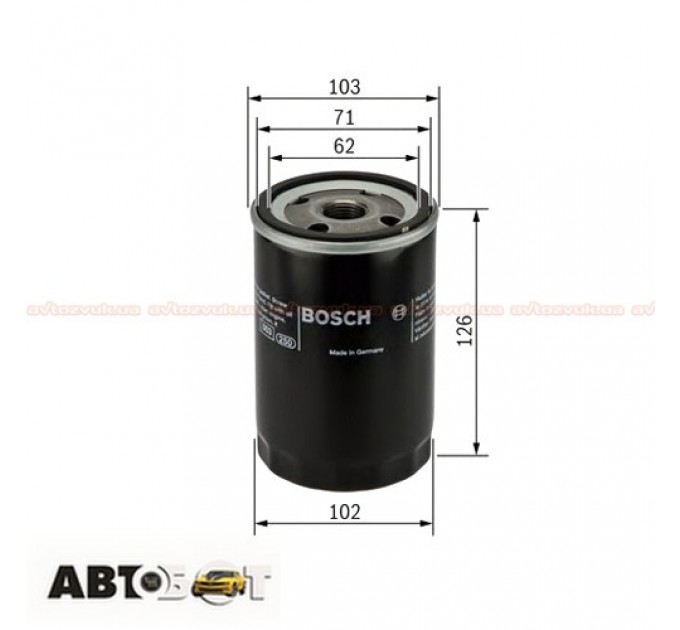 Фільтр оливи Bosch 0 986 452 042, ціна: 481 грн.