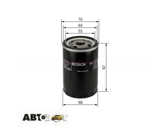 Масляный фильтр Bosch 0 986 452 058, цена: 255 грн.