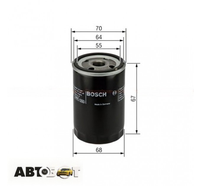 Фільтр оливи Bosch 0 986 452 058, ціна: 175 грн.
