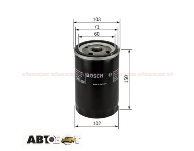 Масляный фильтр Bosch 0 986 452 063, цена: 708 грн.