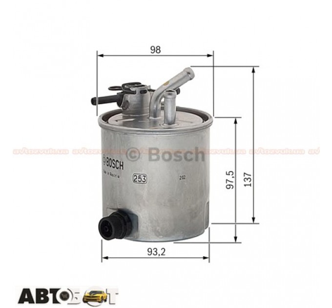 Паливний фільтр Bosch F 026 402 059, ціна: 1 733 грн.