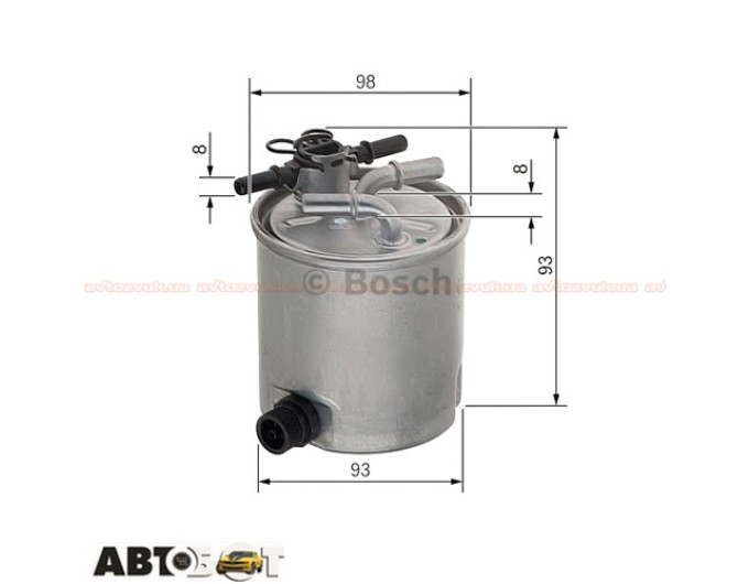 Паливний фільтр Bosch F 026 402 072, ціна: 1 791 грн.