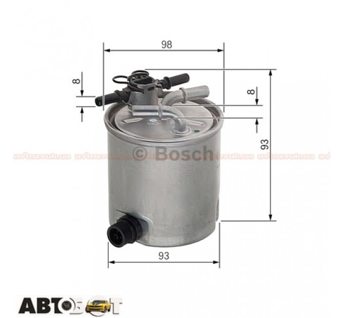 Паливний фільтр Bosch F 026 402 072, ціна: 1 262 грн.