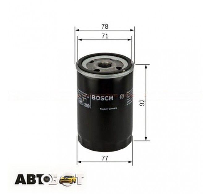 Фільтр оливи Bosch F 026 407 017, ціна: 266 грн.