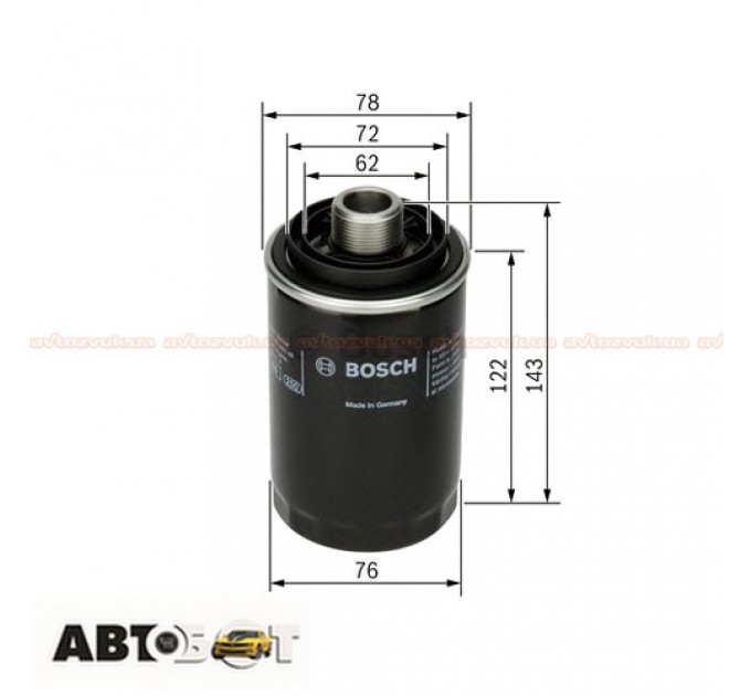 Масляный фильтр Bosch F 026 407 080, цена: 447 грн.