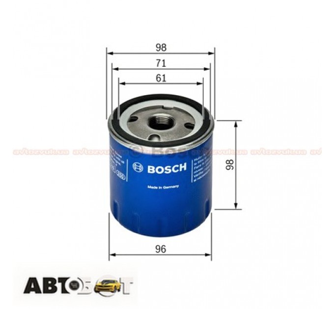 Фільтр оливи Bosch F 026 407 106, ціна: 329 грн.