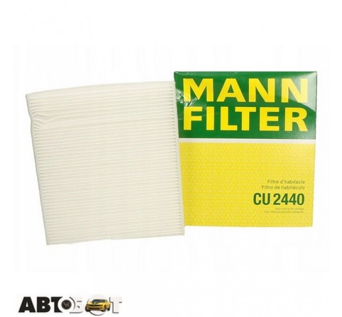 Салонный фильтр MANN CU 2440, цена: 587 грн.