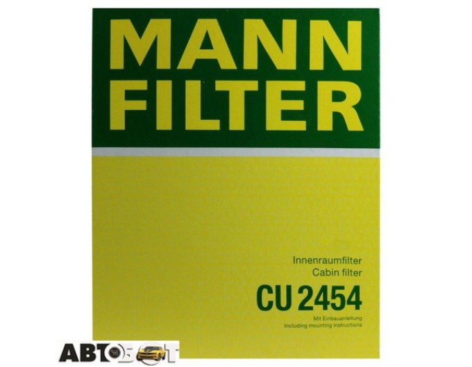 Салонний фільтр MANN CU 2454, ціна: 591 грн.