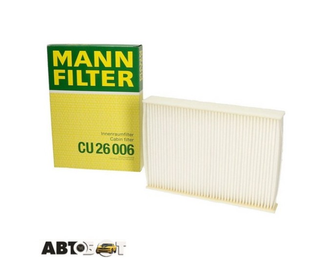 Салонний фільтр MANN CU 26 006, ціна: 781 грн.