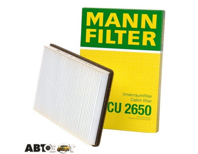 Салонний фільтр MANN CU 2650, ціна: 1 060 грн.