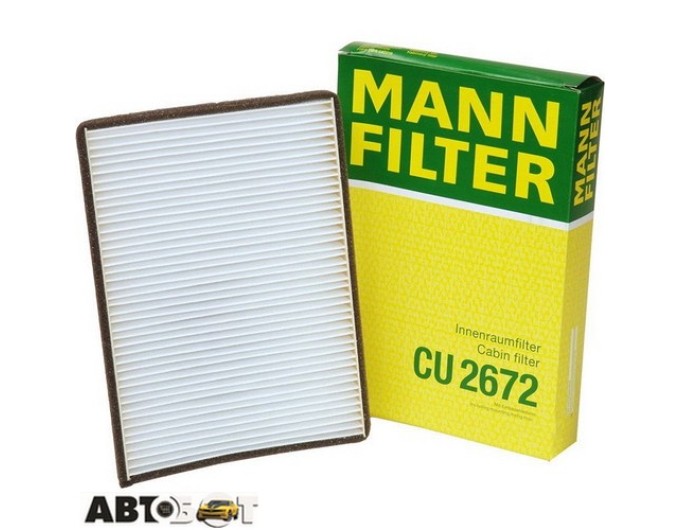 Салонний фільтр MANN CU 2672, ціна: 497 грн.