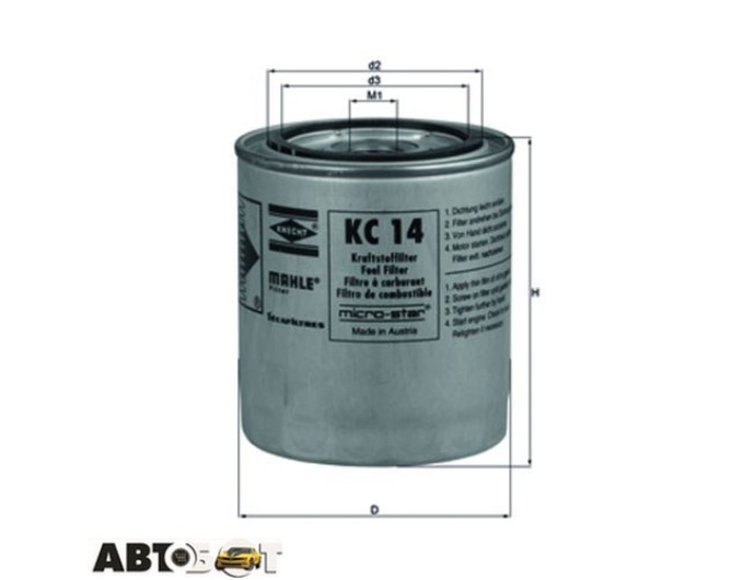 Топливный фильтр KNECHT KC14, цена: 885 грн.