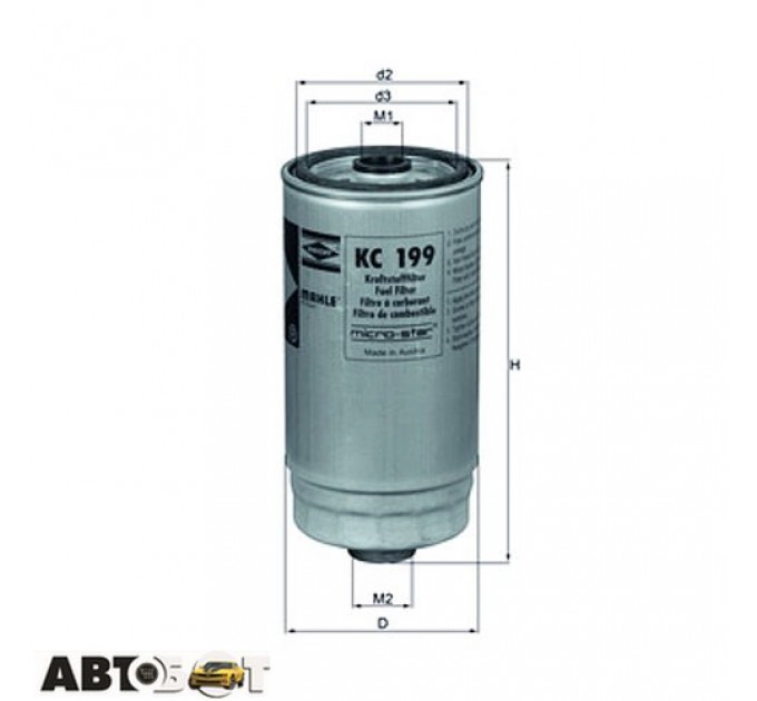 Топливный фильтр KNECHT KC 199, цена: 476 грн.