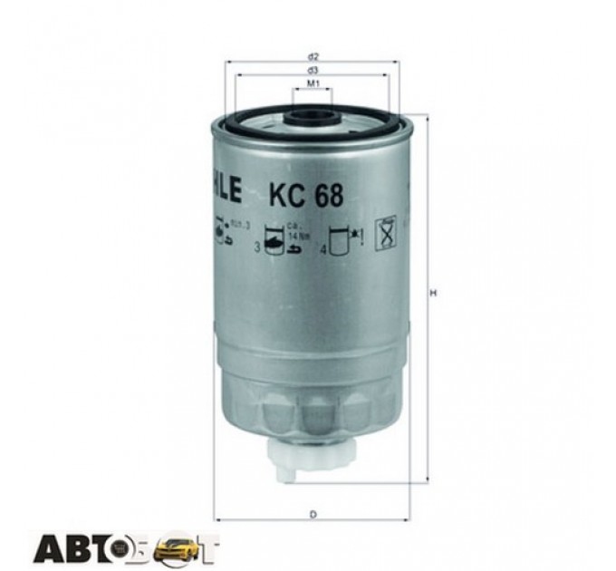 Паливний фільтр KNECHT KC 68, ціна: 462 грн.