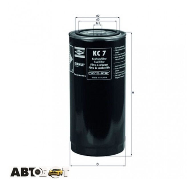 Паливний фільтр KNECHT KC 7, ціна: 444 грн.