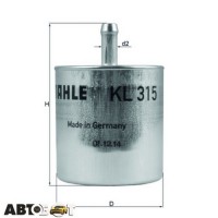 Топливный фильтр KNECHT KL315