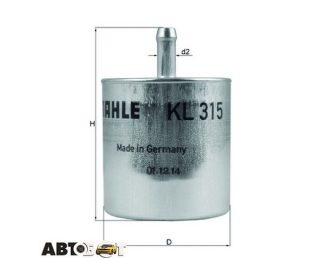 Паливний фільтр KNECHT KL315, ціна: 1 153 грн.