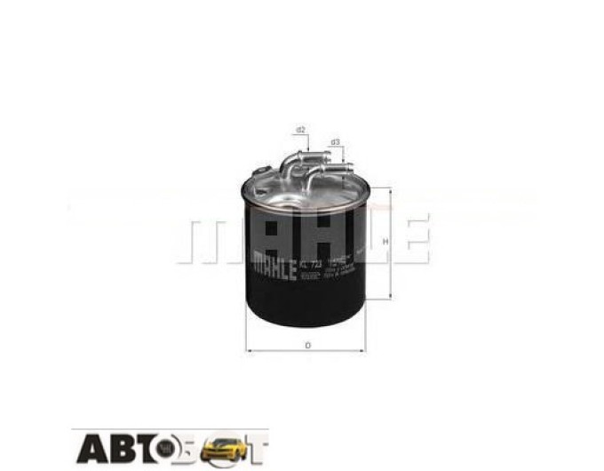 Паливний фільтр MAHLE KL723D, ціна: 1 579 грн.