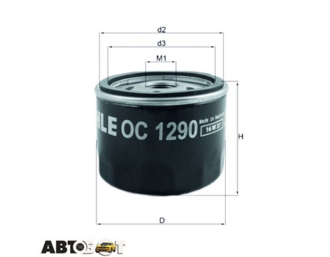 Фільтр оливи KNECHT OC 1290, ціна: 481 грн.