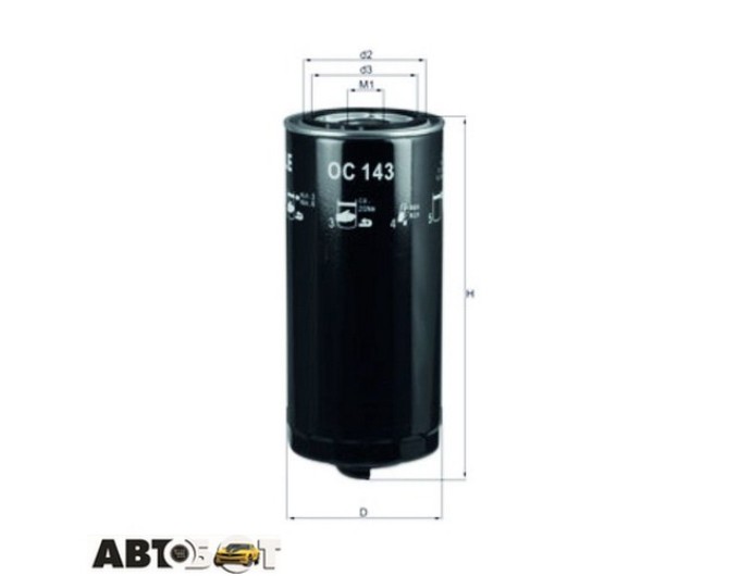 Масляный фильтр KNECHT OC 143, цена: 745 грн.