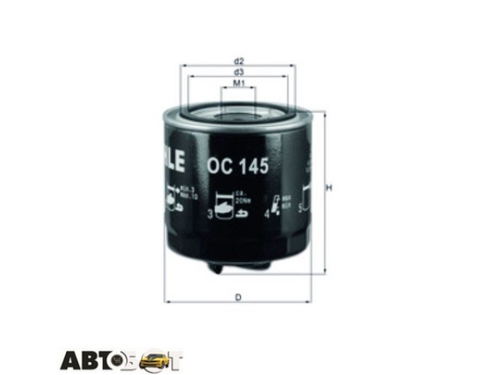 Фільтр оливи KNECHT OC 145, ціна: 738 грн.