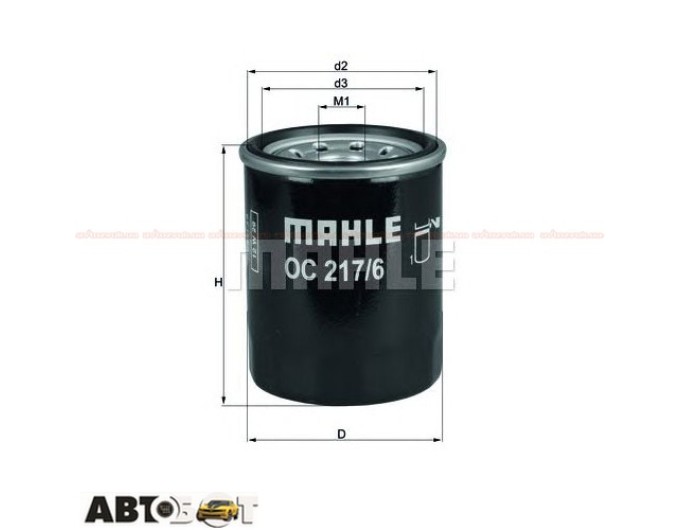 Фільтр оливи MAHLE OC 217/6, ціна: 423 грн.