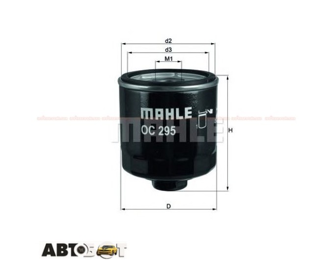 Фільтр оливи MAHLE OC 295, ціна: 259 грн.