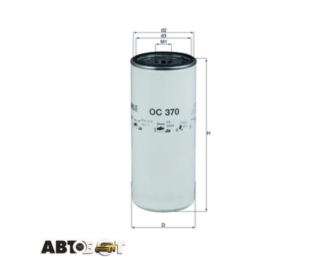 Фільтр оливи KNECHT OC 370, ціна: 1 325 грн.