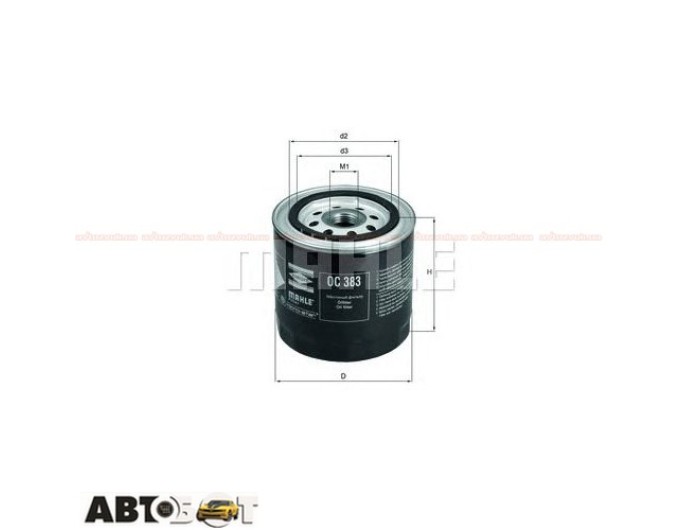 Фільтр оливи MAHLE OC 383, ціна: 305 грн.