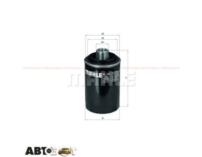 Фільтр оливи MAHLE OC 456, ціна: 792 грн.