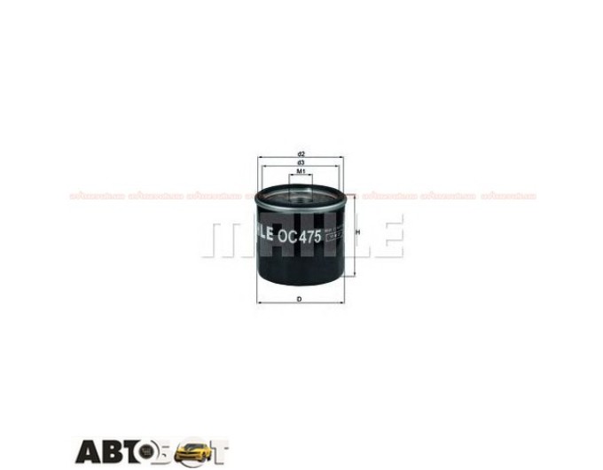 Масляный фильтр MAHLE OC 475, цена: 308 грн.
