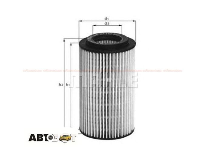 Масляный фильтр MAHLE OX 153D1, цена: 434 грн.