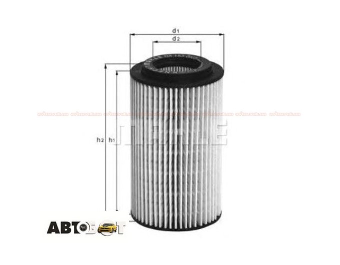 Масляный фильтр MAHLE OX 153D4, цена: 410 грн.